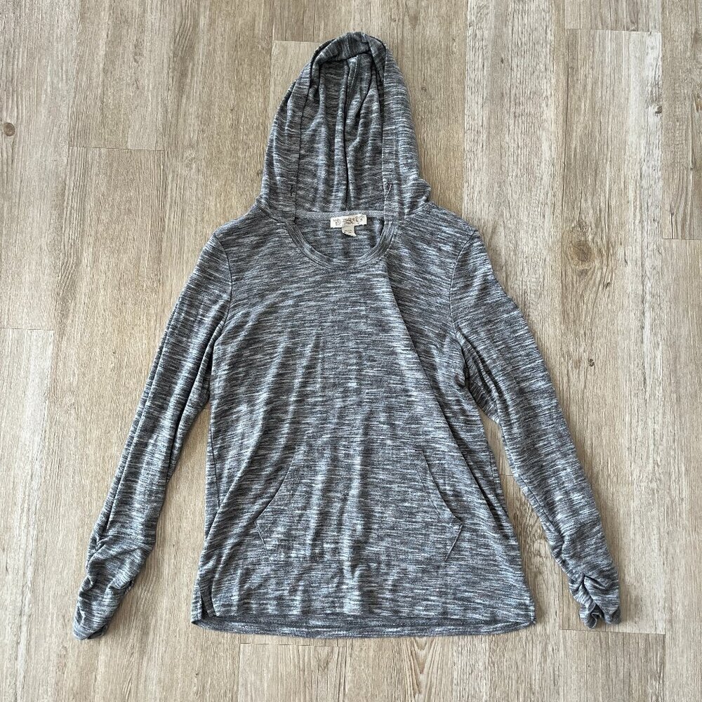 Womens Vintage America Grey Long Sleeve Hoodie - M